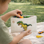 Gentuță textilă pentru copii – Dino