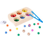 Jucărie Montessori pentru învățarea culorilor și numerelor