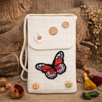 Natural Essentials | Accesorii handmade si jucarii Montessori 29 gentuta boho canva red kid